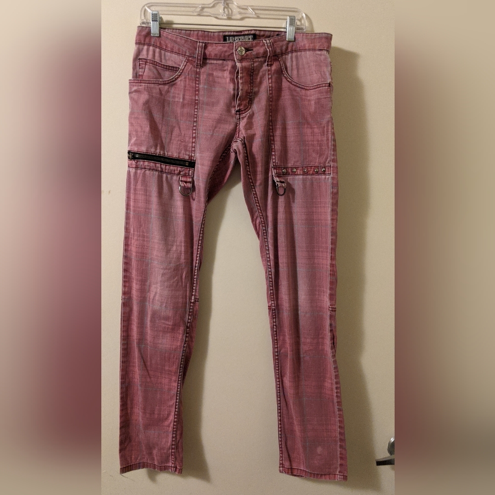 Lip Service Zipper Button Front Vintage Punk Pants